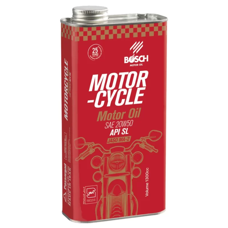 روغن موتور سيكلت بوش مدل لاکچری 20W50 SL