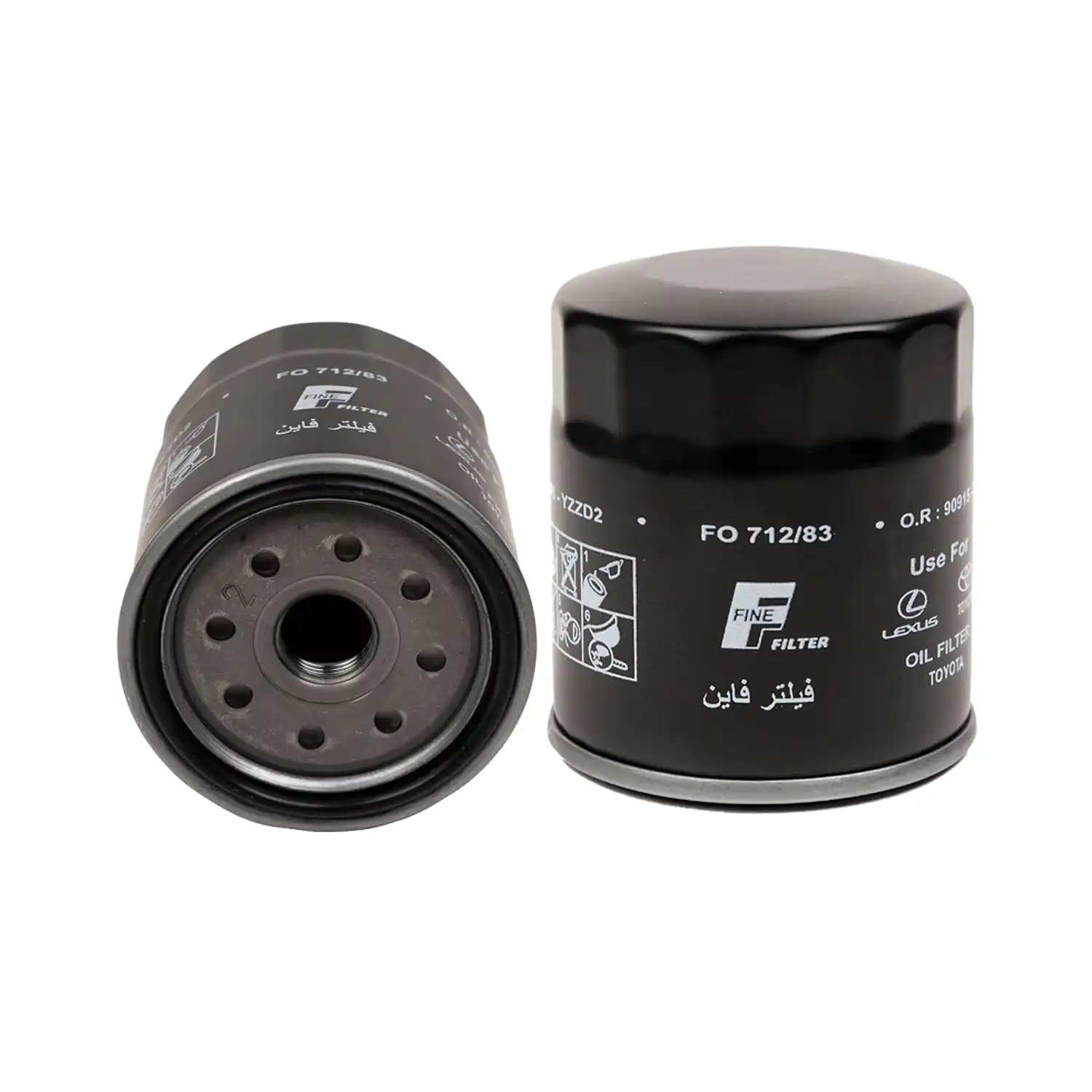 fo712-83 فیلتر روغن خودرو فاین مدل FO712/83 مناسب تویوتا - Image 1